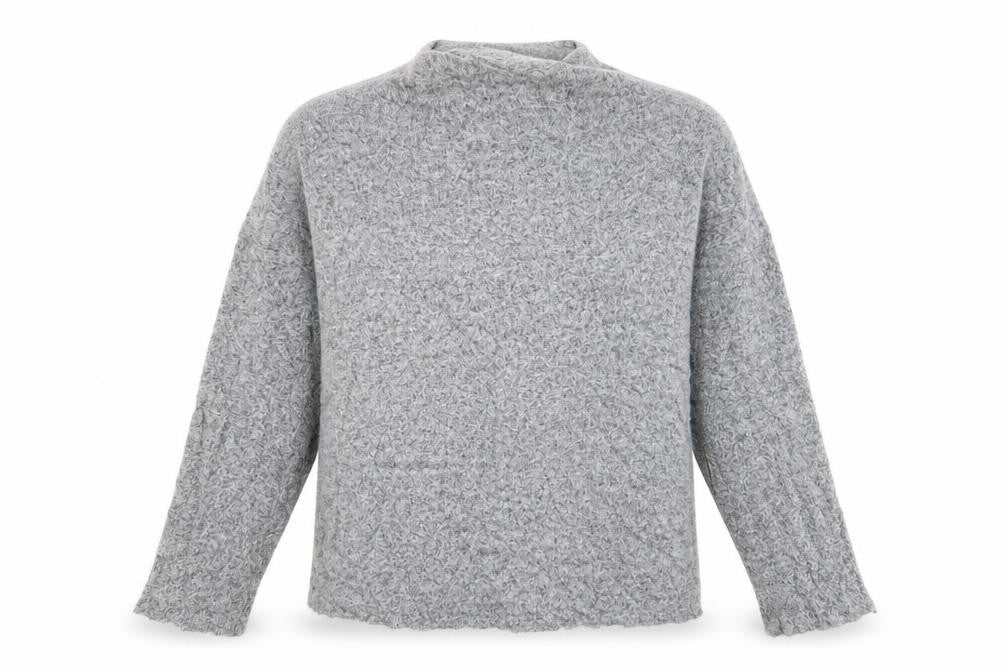 Front view of Zara women’s grey jumper, size S