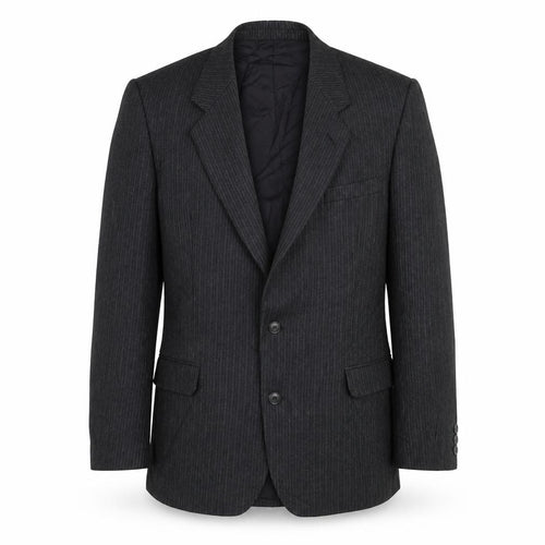 Burton Mens Black Striped  Jacket Suit Jacket Size 38