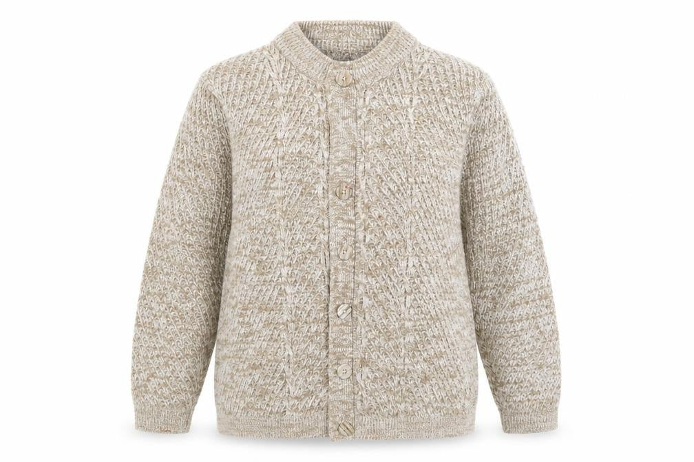 BM Collection Womens Beige   Cardigan Jumper Size M
