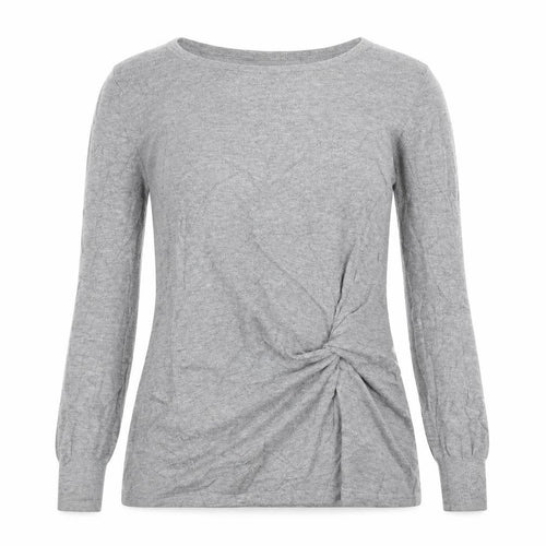 NEXT Womens Grey   Pullover Jumper Size 6  - Twist front