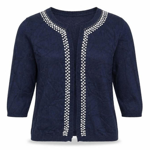 NEXT Womens Blue  Knit Cardigan Jumper Size 10  - beaded