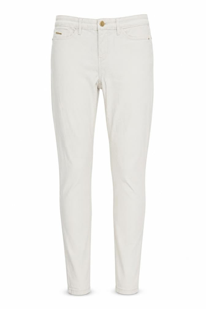 Stradavarius Womens White  Denim Skinny Jeans Size 10 L28 in