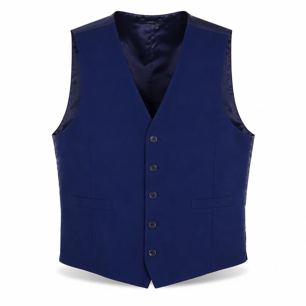 Front view of Marks & Spencer men’s blue jacket blazer, size L