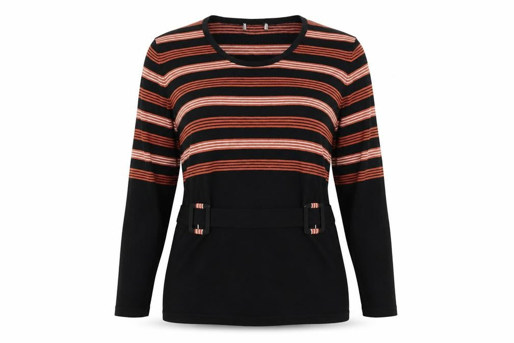 Preworn Womens Beige Striped  Pullover Jumper Size L