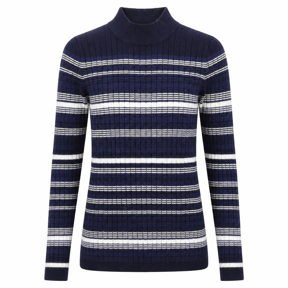 Atmosphere Womens Blue Striped  Pullover Jumper Size 12