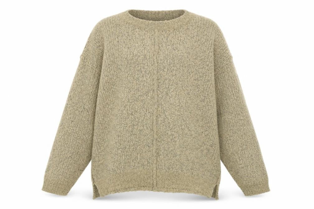 Front view of New Look women’s brown jumper, size M