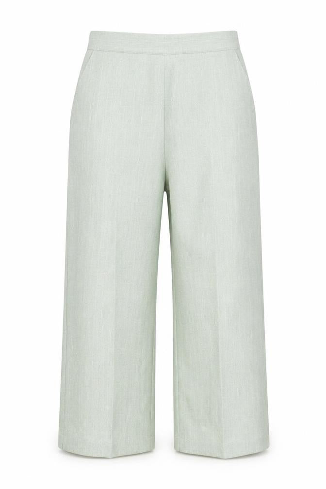 Classic Image Womens Green   Cropped Trousers Size 12 L20 in