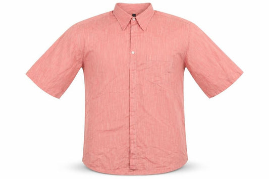 Front view of Jupiter men’s red button-up, size L