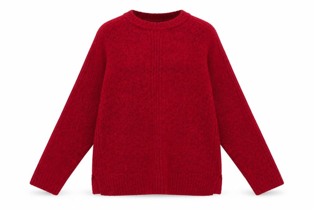 Front view of Marks & Spencer women’s pink jumper, size M