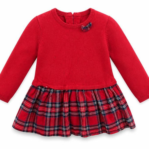 H&M Girls Red   Jumper Dress  Size 3-6 Months