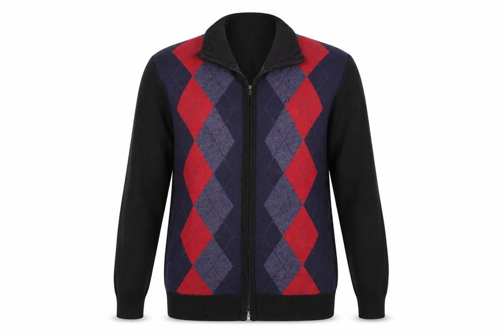 Front view of Propeller women’s blue cardigan jumper, size L