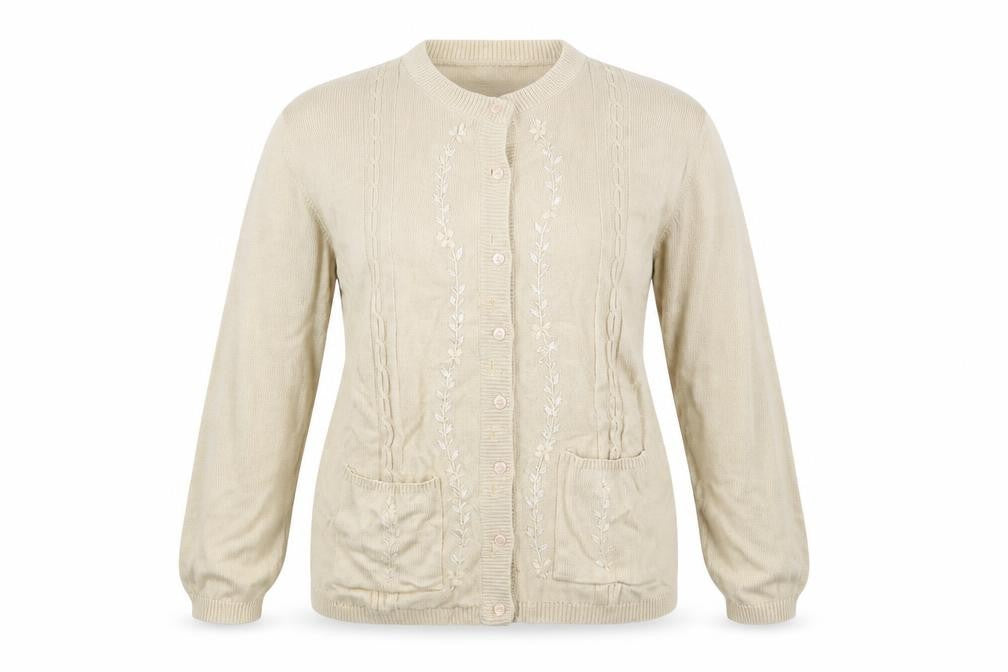 kolette Womens Beige   Cardigan Jumper Size M