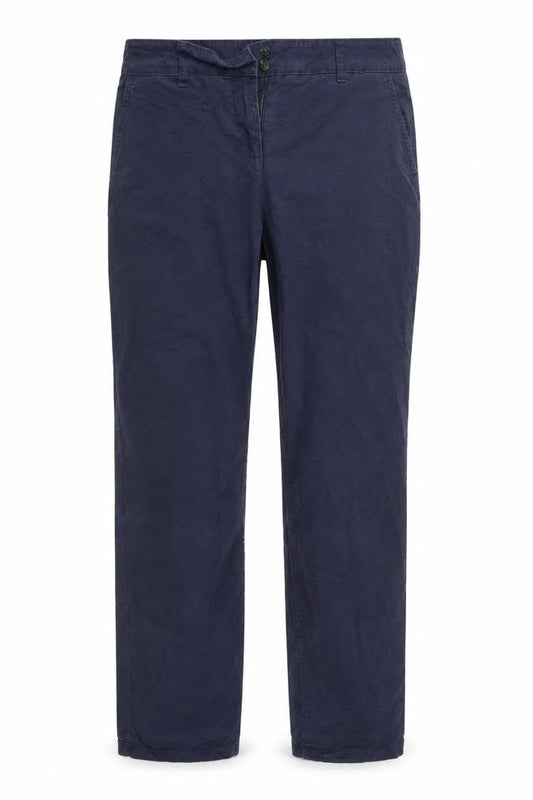 Front view of Next women’s blue straight jeans, size UK 4, 34-inch leg