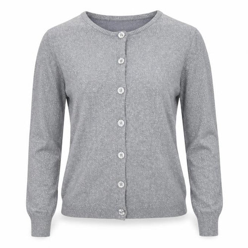 Suchita Womens Silver   Cardigan Jumper Size 4
