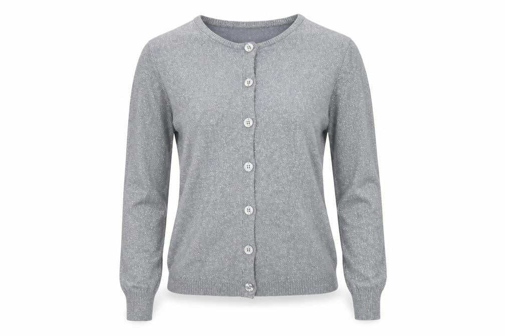 Suchita Womens Silver   Cardigan Jumper Size 4