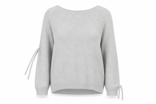 Front view of Select women’s grey jumper, size UK 12