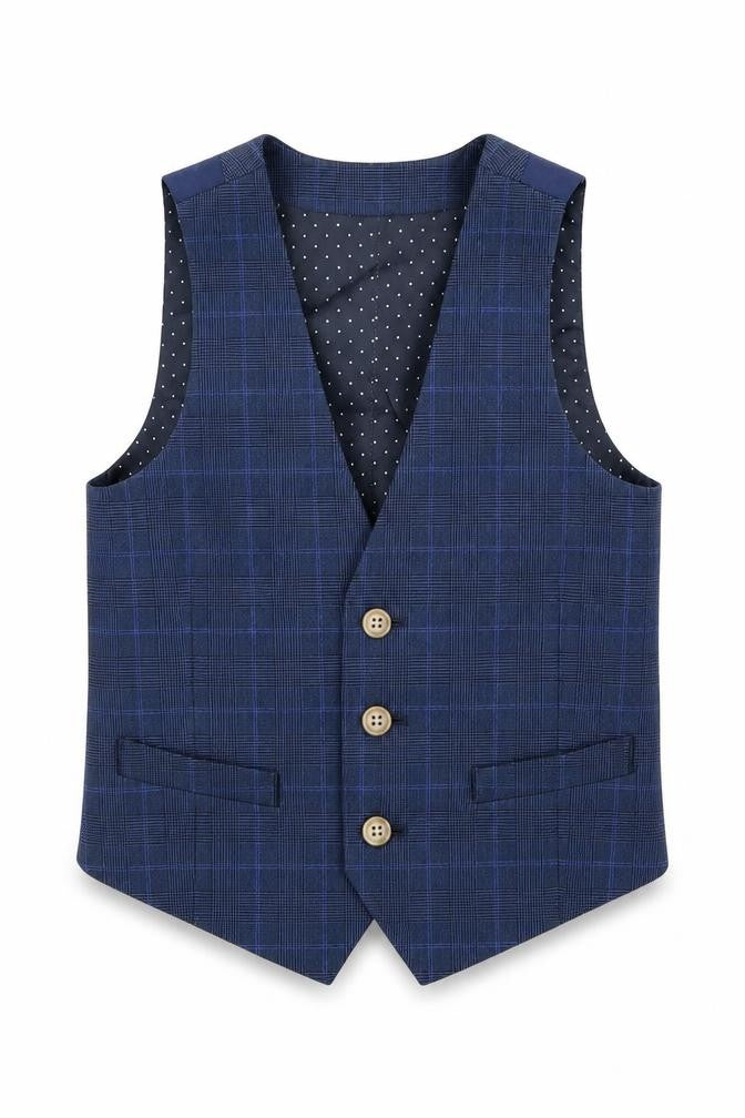 Albion Boys Blue   Jacket Waistcoat Size 6 Years