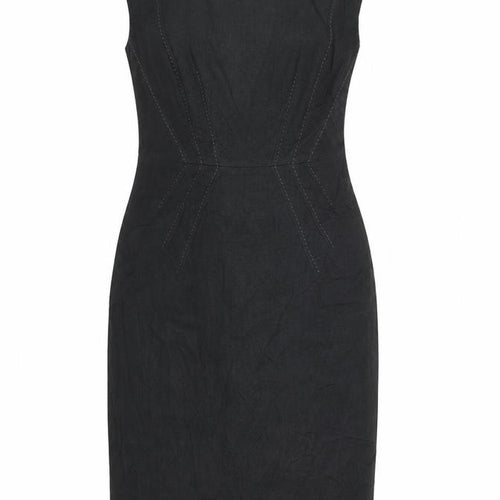 M&S Womens Grey   Pencil Dress  Size 10