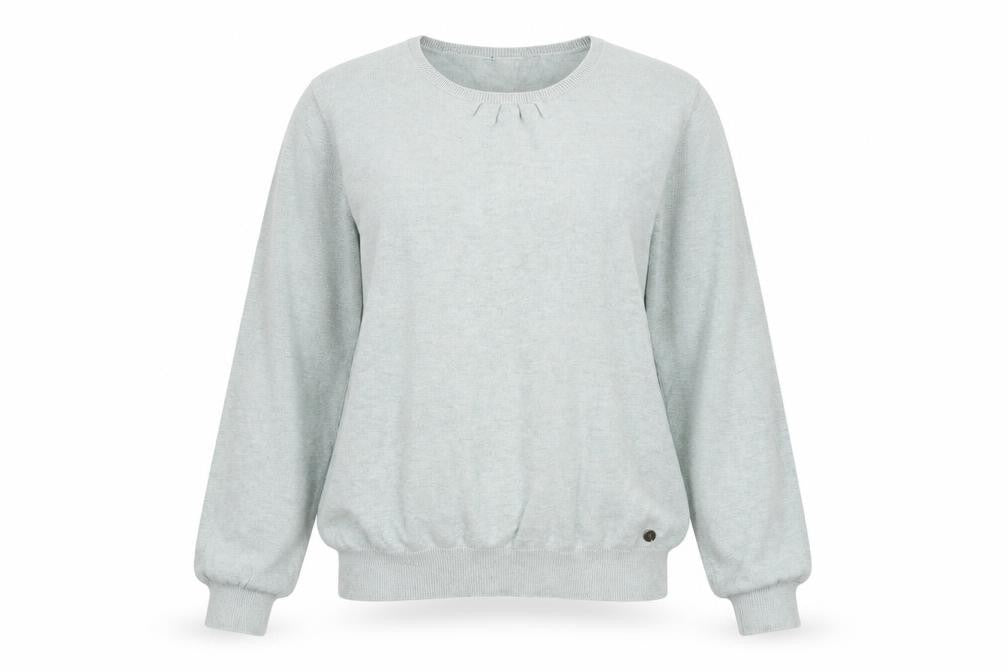 Front view of Mexx women’s green knit jumper, size M
