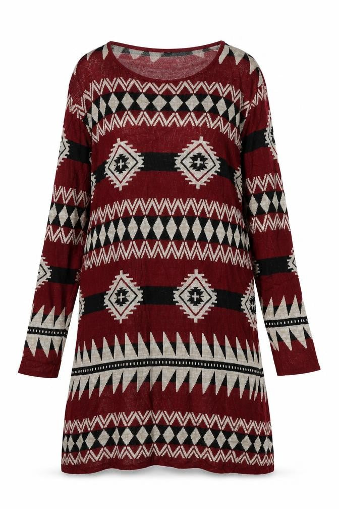 Front view of Atmosphere women’s red t-shirt dress, size XL