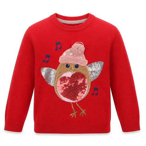 Little Dickins and Jones Boys Red  Rayon Pullover Jumper Size 3 Years  - CHRISMTAS