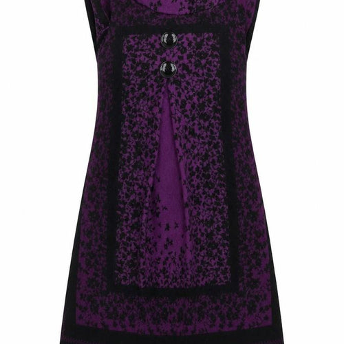 mandi Womens Purple Floral  A-Line  Size 10