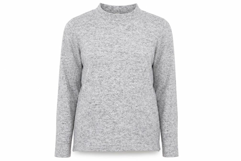 Front view of Preworn women’s grey jumper, size S
