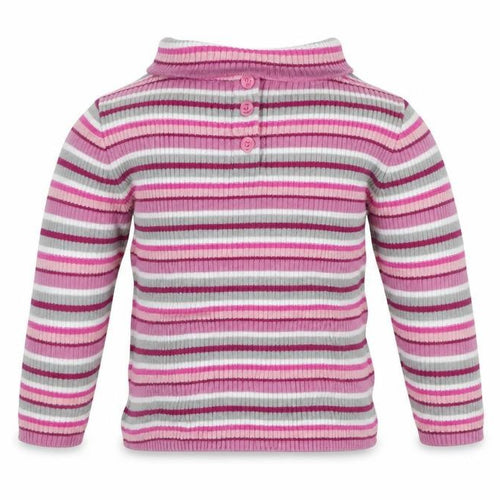 George Baby Multicoloured Striped  Henley Jumper Size 12-18 Months