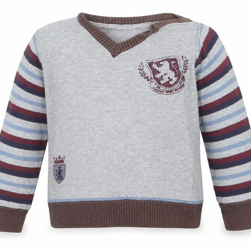Matalan Boys Grey  Knit Pullover Jumper Size 3-4 Years