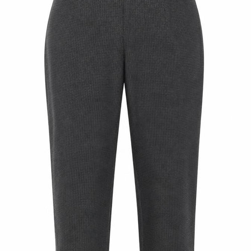 Marks and Spencer Womens Grey Houndstooth  Trousers  Size 14 L25 in