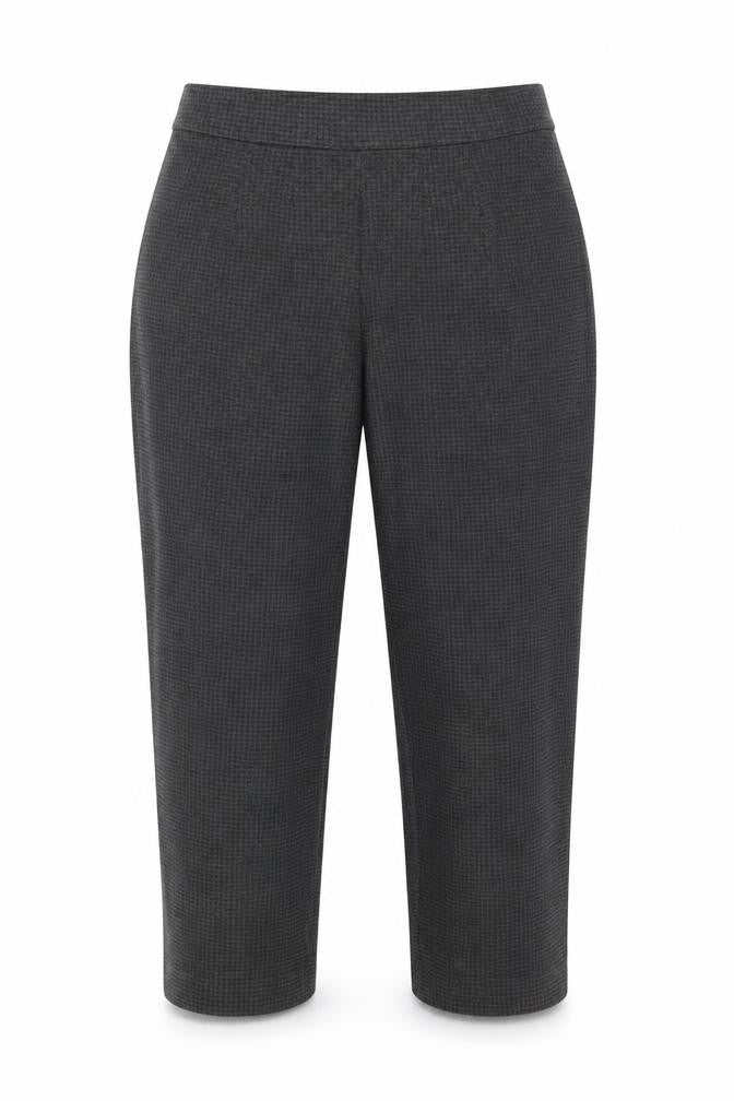 Marks and Spencer Womens Grey Houndstooth  Trousers  Size 14 L25 in