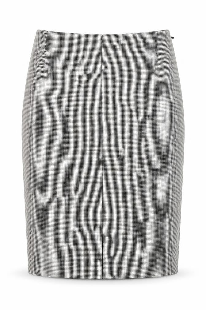Gallara Womens Black Check  Straight & Pencil Skirt Size 30 in