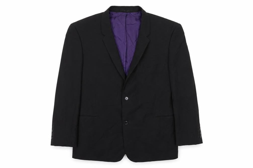 Front view of Taylor & Wright men’s black jacket suit jacket, size 38