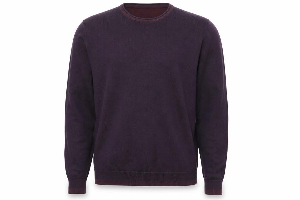 Front view of Marks & Spencer men’s red pullover sweatshirt, size M