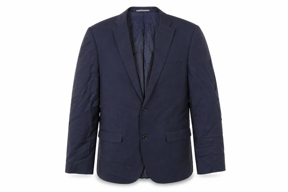 Front view of Next men’s blue jacket suit jacket, size L