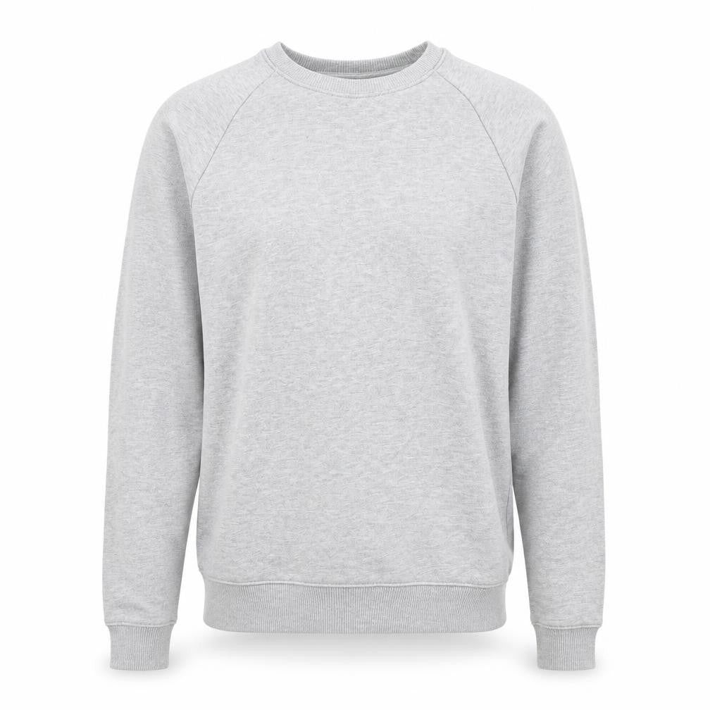 Front view of OSOS men’s grey jumper, size M