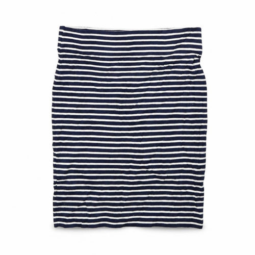 Jack Wills Womens Blue Striped  A-Line Skirt Size 6
