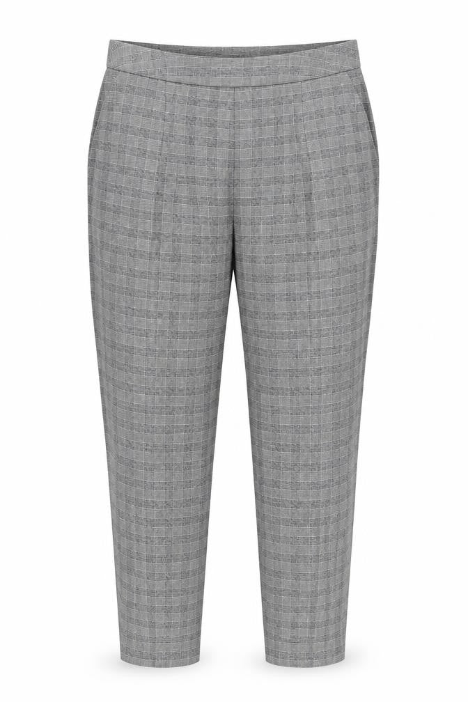 New Look Womens Grey Check  Trousers  Size 10 L25 in