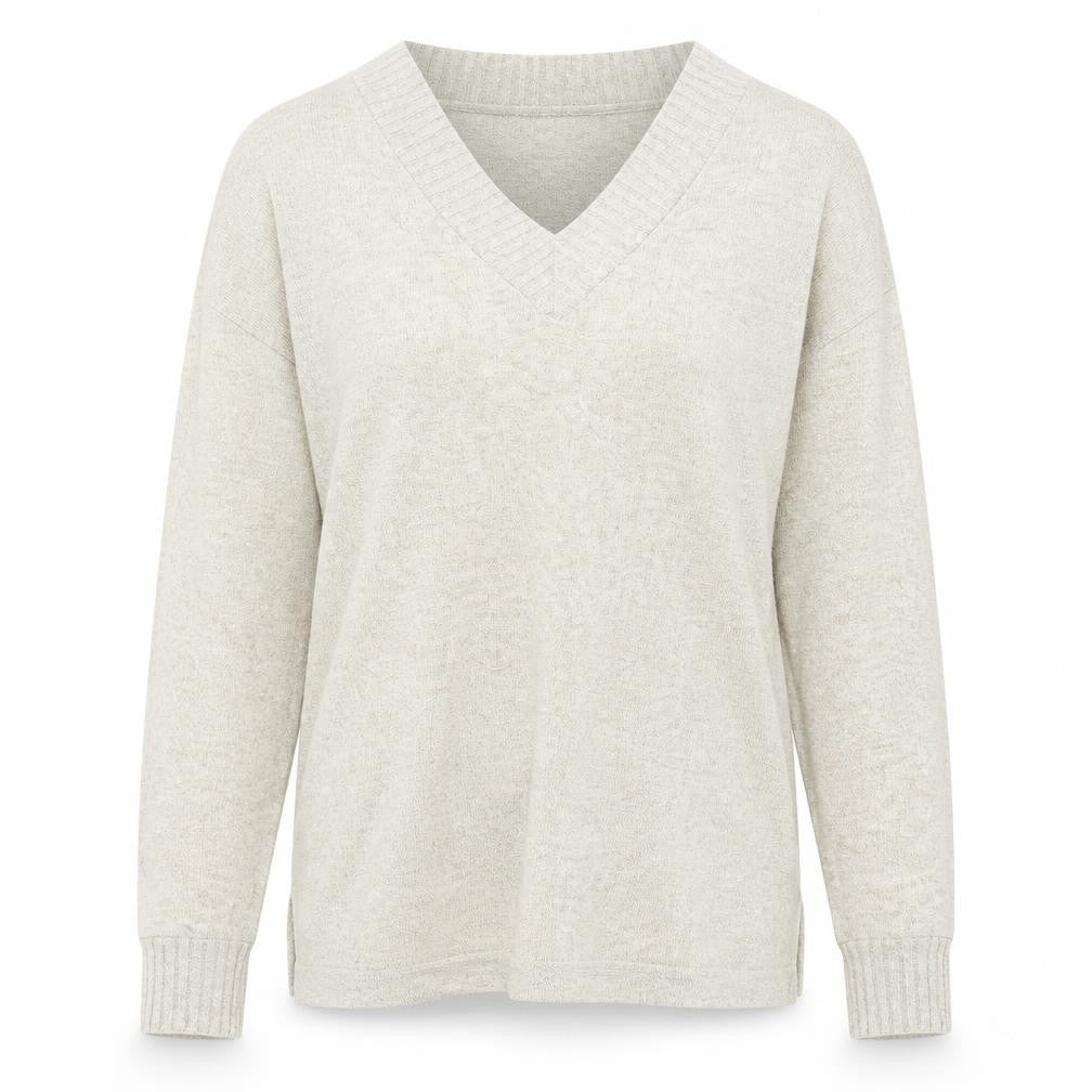 Front view of Tu women’s beige jumper, size UK 12