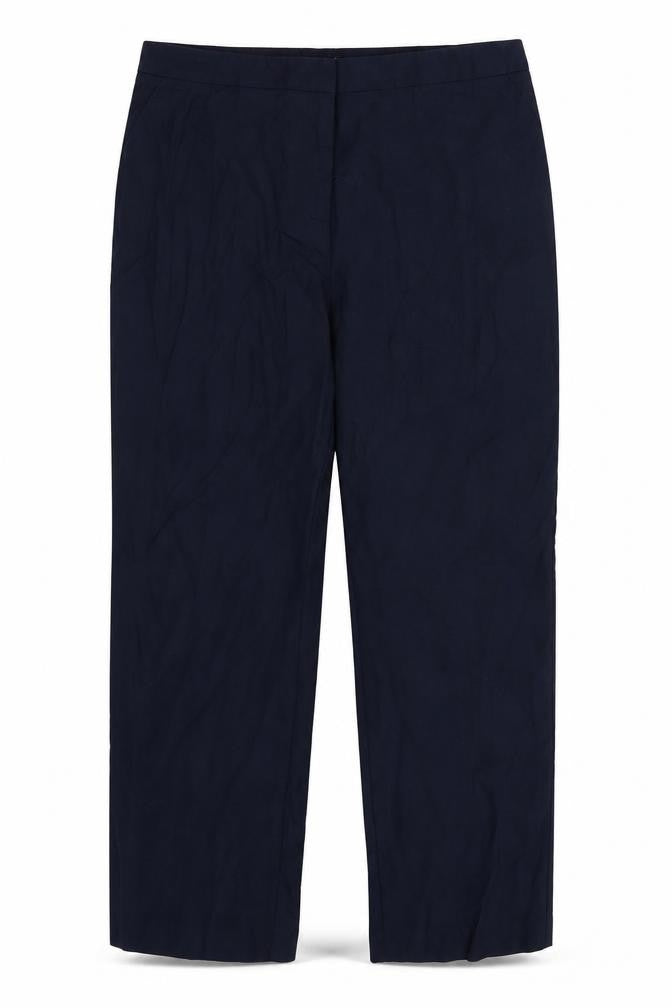 Front view of Papaya women’s blue trousers, size UK 14, 29-inch leg