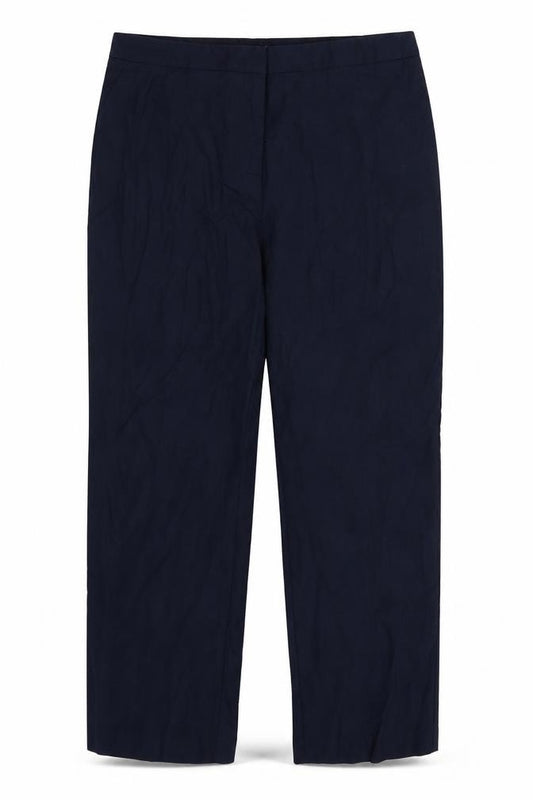 Front view of Papaya women’s blue trousers, size UK 14, 29-inch leg