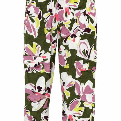 Autograph Womens Multicoloured Floral  Cargo Trousers Size 6 L27 in