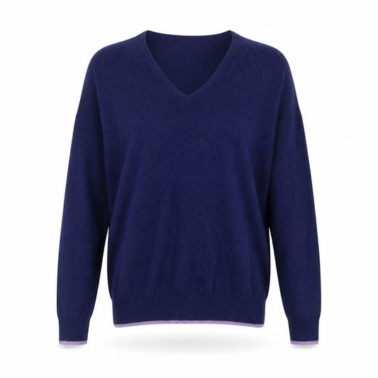 Front view of ASOS women’s blue jumper, size UK 8