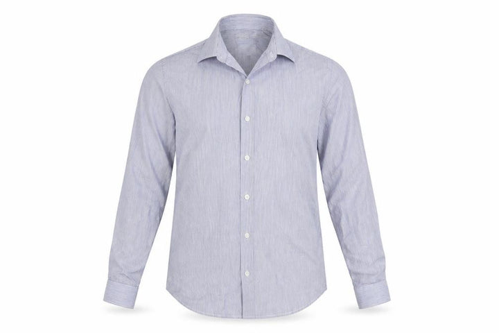 Topman Mens Blue Striped Button-Up Size S