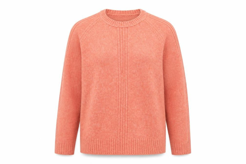Front view of Marks & Spencer women’s pink jumper, size L