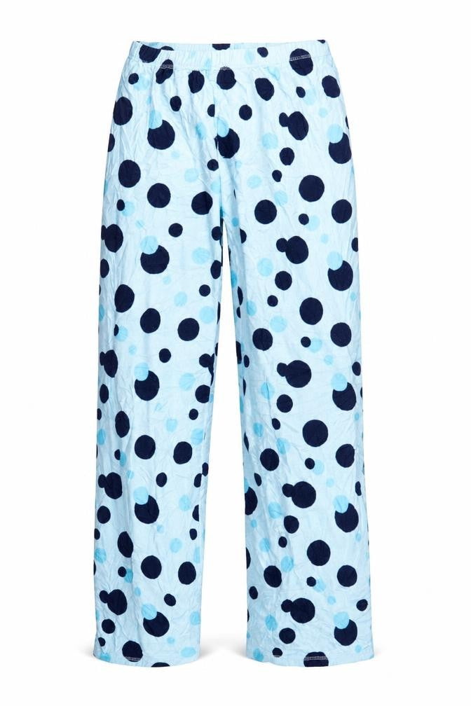 Secret Possesions Womens Blue Polka Dot  Chemise Pyjama Pants Size S