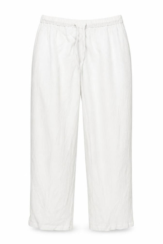 Front view of Canda women’s white bloomer trousers, size UK 12, 29-inch leg