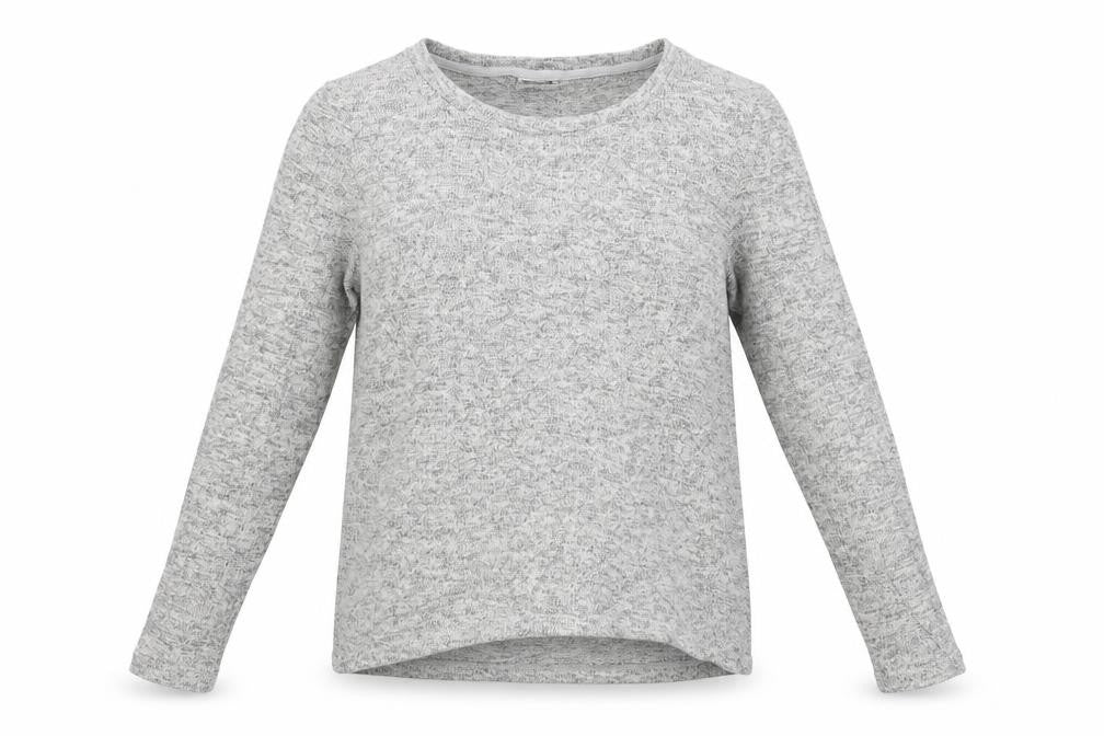 Front view of Noisy May women’s grey jumper, size M