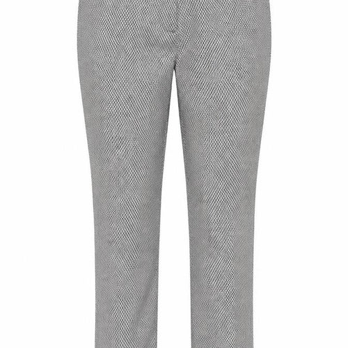 Miss Selfridge Womens White Geometric  Trousers  Size 12 L26 in