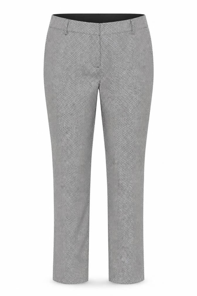 Miss Selfridge Womens White Geometric  Trousers  Size 12 L26 in